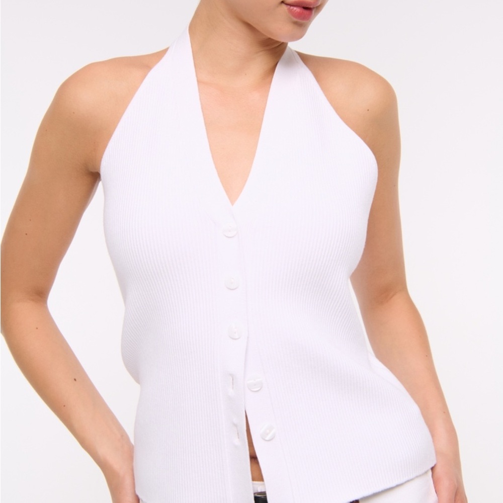 Abercrombie & Fitch Ribbed Halter Sweater Vest